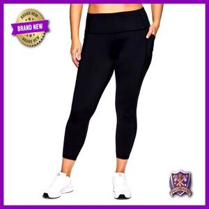 Plus Size High Waist Workout Leggings with Pockets, Moisture Wicking